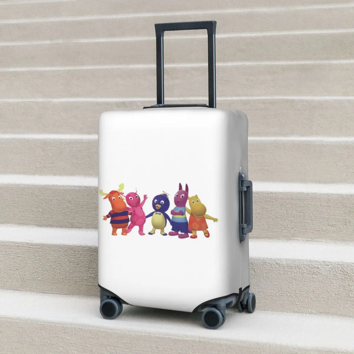 

Backyardigans Suitcase Cover Protection Elastic Travel Luggage Protector Covers for 18-32 Inch