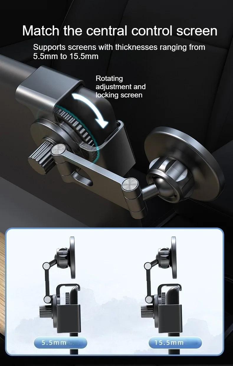 Für Tesla Handyhalterung für Mittelkonsole Schiebehalterung Magnetische Auto-Handyhalterung für iPhone 15 14 13 12 Auto-Zubehör – Detail 12