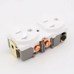 HiFi copper Plated US 20A AC Duplex Receptacles Wall Outlet Power Distributor