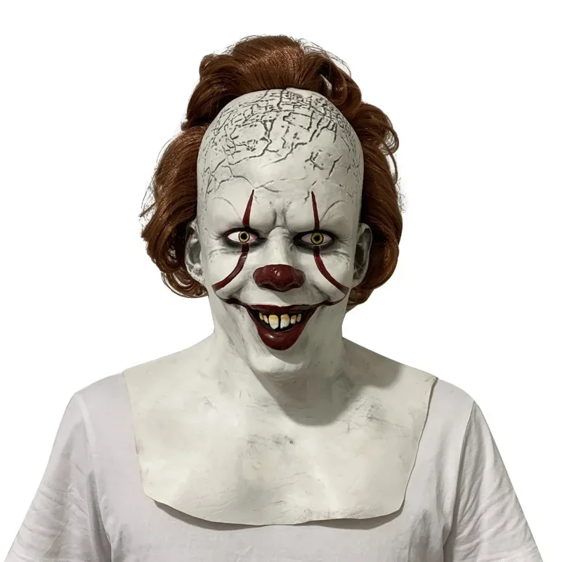 Anime Horror Pennywise Joker Maschera spaventosa Phoenix Joker Costume cosplay Maschere in lattice Parrucche di Halloween per uomini e donne Regali per feste