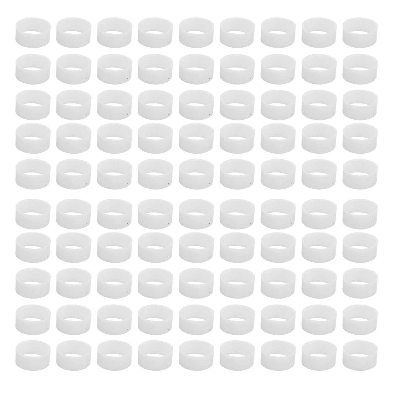 500Pcs Silicone Cable Ties Reusable Mini Elastic Coil Rings 0.4 Inch Diameter Data Lines Cord Bands Power Cable Organizer Straps