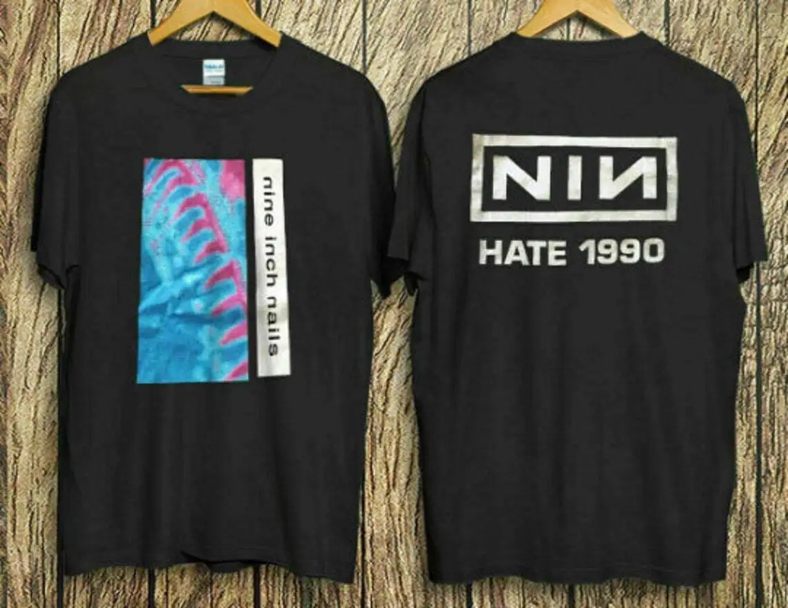 

Vintage Nine-Inch Nails Hate-1990 Band Rock Trent T Shirt, Gift for Friend