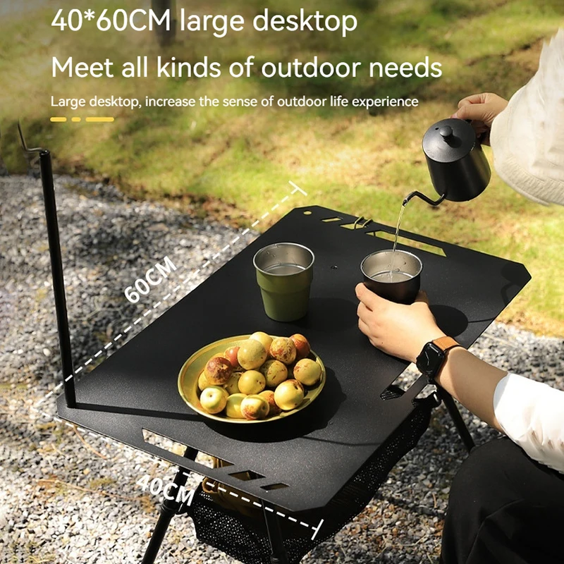 Outdoor Ultra Light Tactical Table Foldable Portable Elevating Igt Table Lightweight Camping Equipment Instagram Picnic Tea