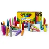 Washable Sidewalk Chalk in Assorted Colors, 64 Count