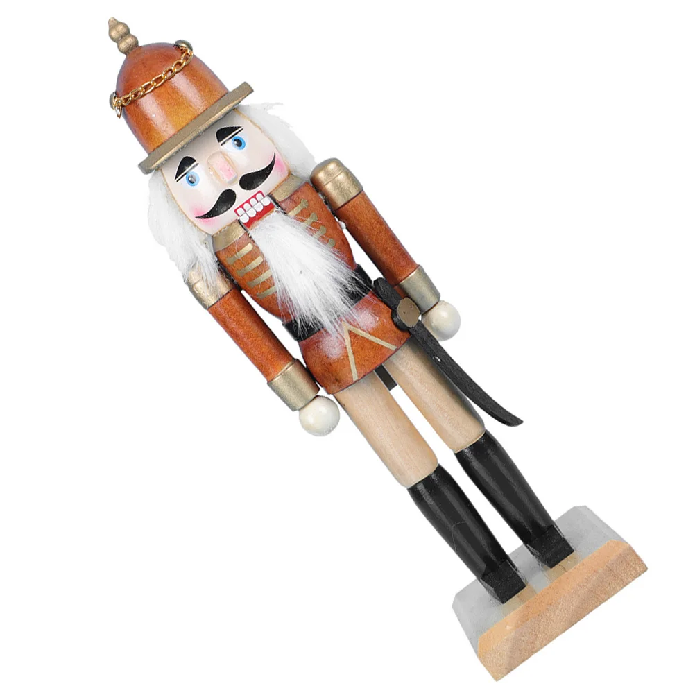 

Wooden Nutcracker Soldier Christmas Nutcracker Decor Premium Wood Material Sturdy Xmas Gift Home Car Office