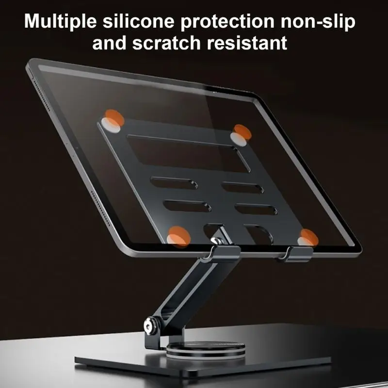 E65E Stylishs Metal Stand Foldable & Adjustable Tablets Stand for 4-13inch Phones and Tablets Flexible Holder