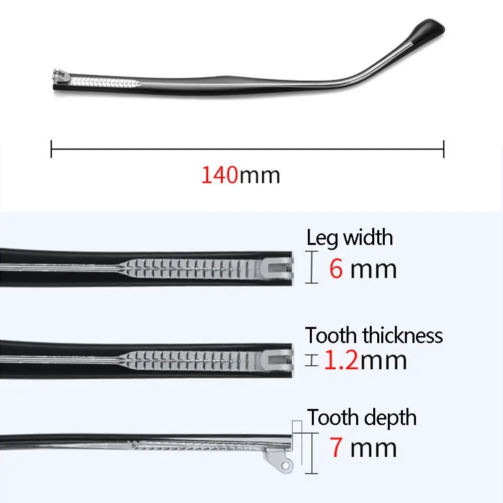 1คู่อะไหล่แขนสำหรับแว่นตา, อุปกรณ์เปลี่ยนกรอบแว่นตาขาตั้งโลหะอเนกประสงค์อุปกรณ์เสริมเครื่องมือซ่อม