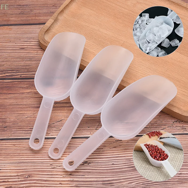 [F] 2/5Pcs Multifunctional Plastic Flour Spoon Ice Measuring Scoop Baking Kitchen To