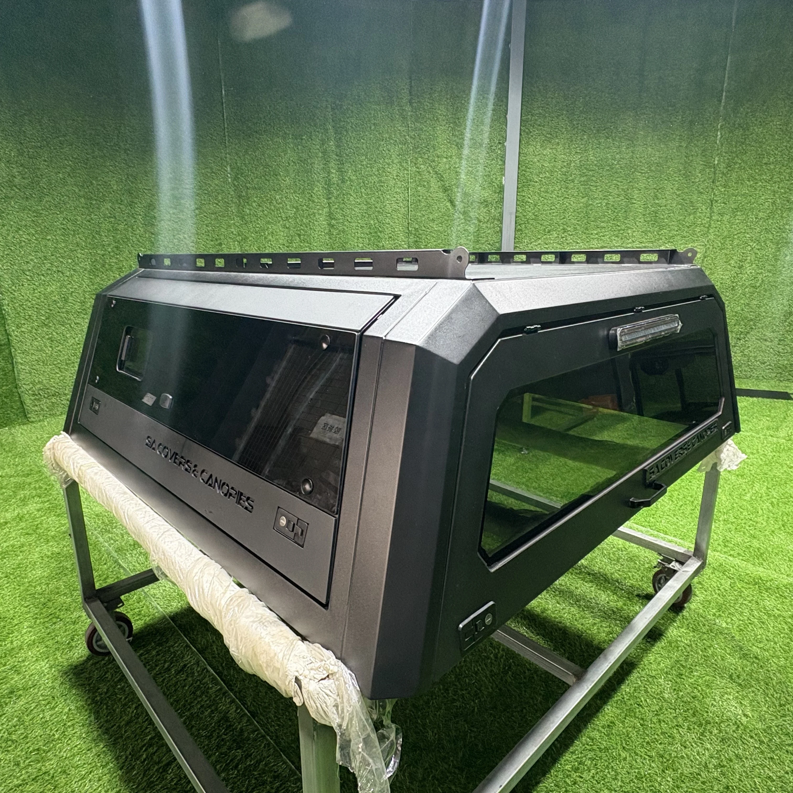 Dream Car Aluminum Alloy Electric Hinged Roll Up Waterproof Truck Canopy Topper Camper Shell Tonneau Cover Locking F150 5
