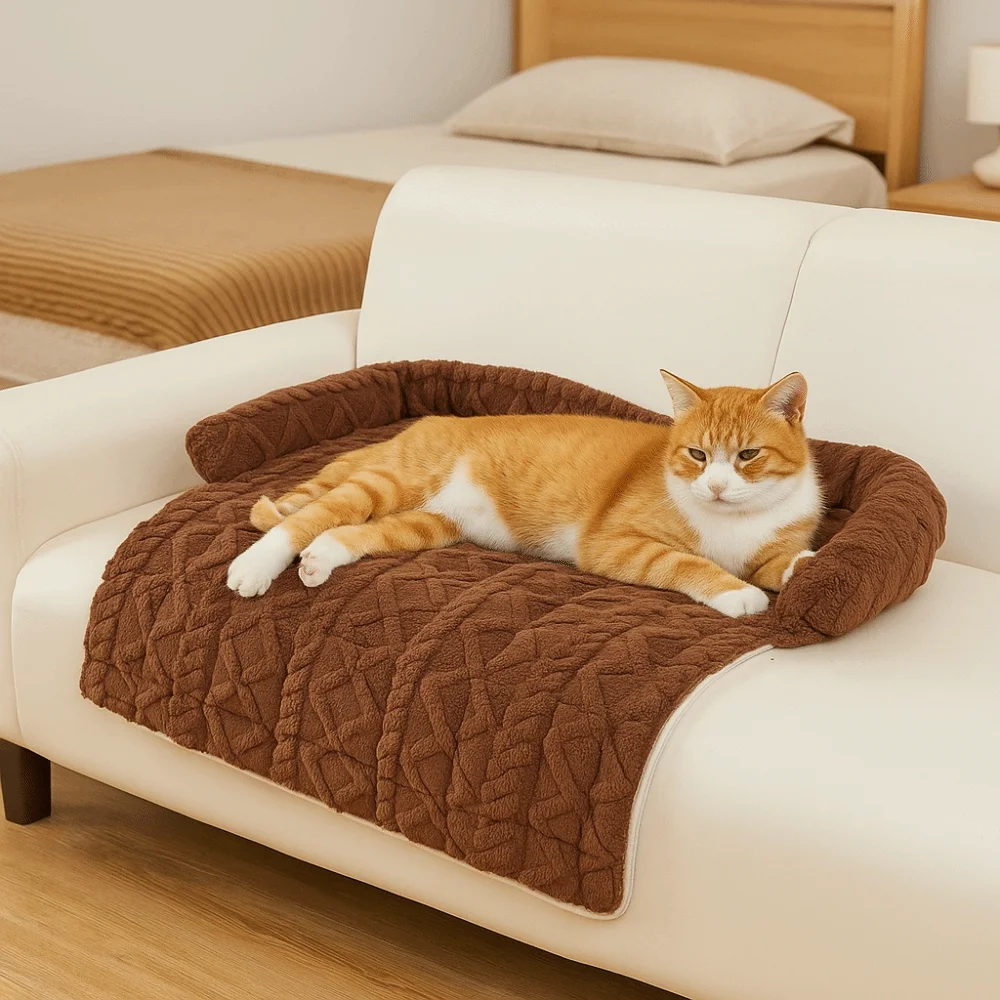 

Pet Supplies Non-Slip Pet Sofa Bed Wear-resistant Scratch Resistant Warm Pet Mattress Super Soft Thickened Pet Blanket Indoor