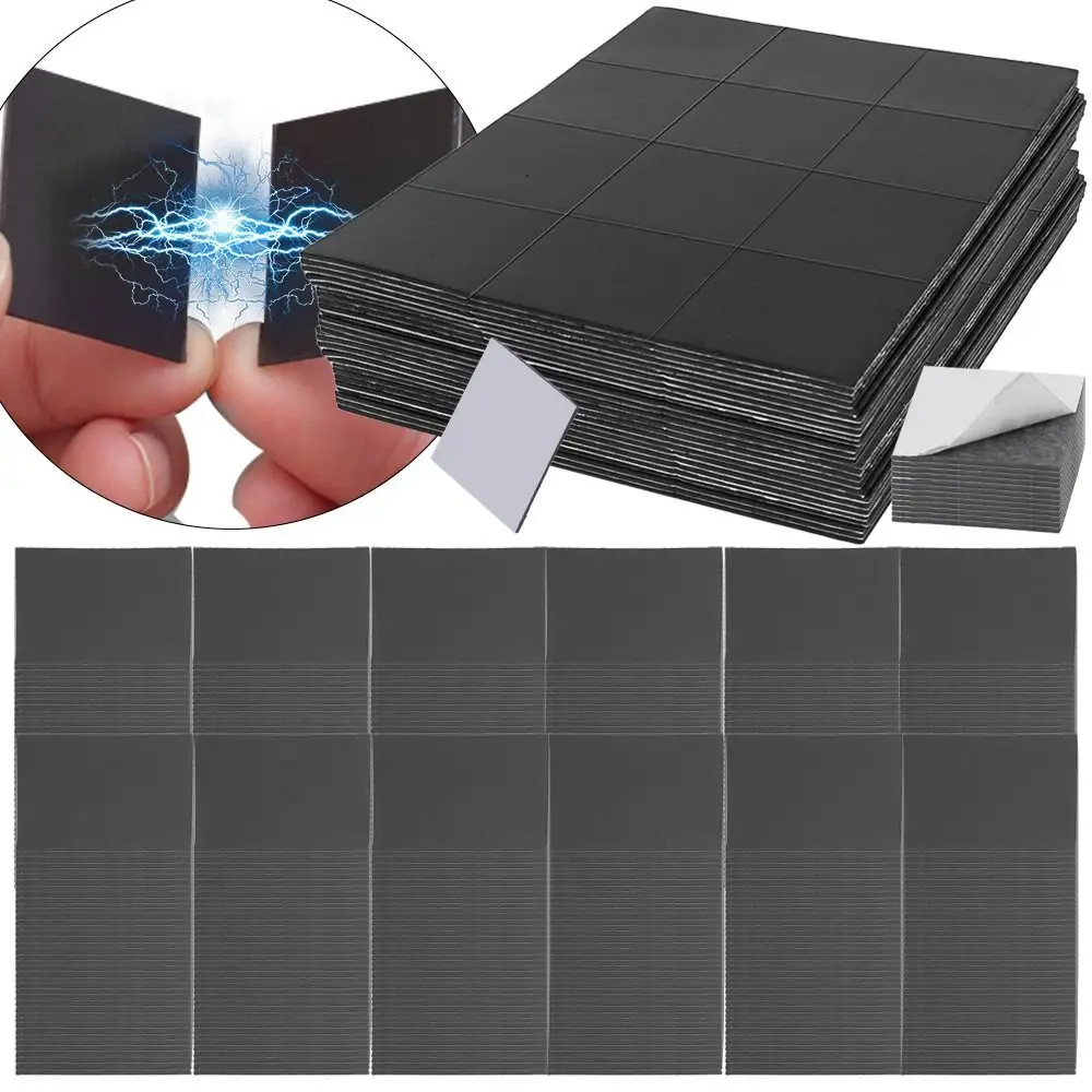 35*35MM 50/100Pcs Self-adhesive Magnetic Sheet Square with Adhesive Backing Magnet Stickers Flexible Blackboard Sticker