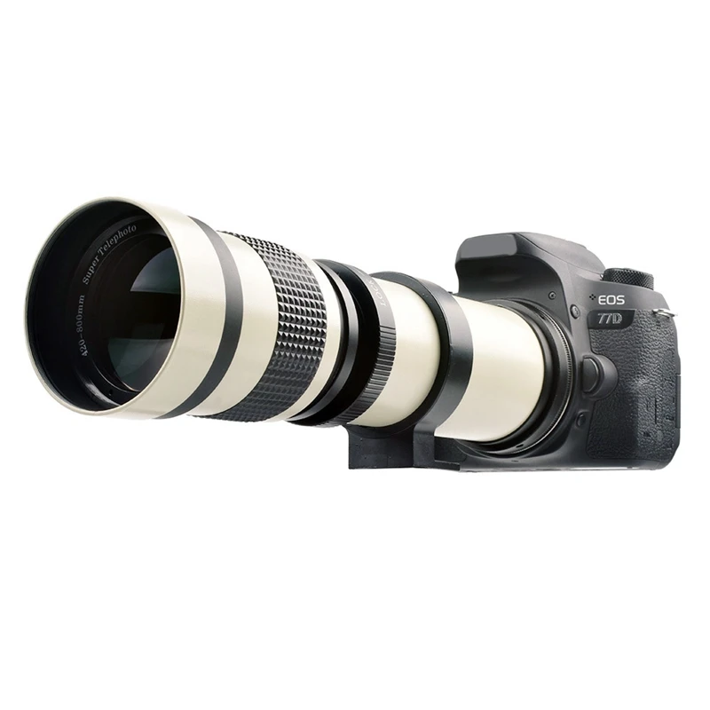 420-800Mm Telephoto Zoom Lens Manual Zoom Lens SLR Camera Lens Suitable For Canon Cameras