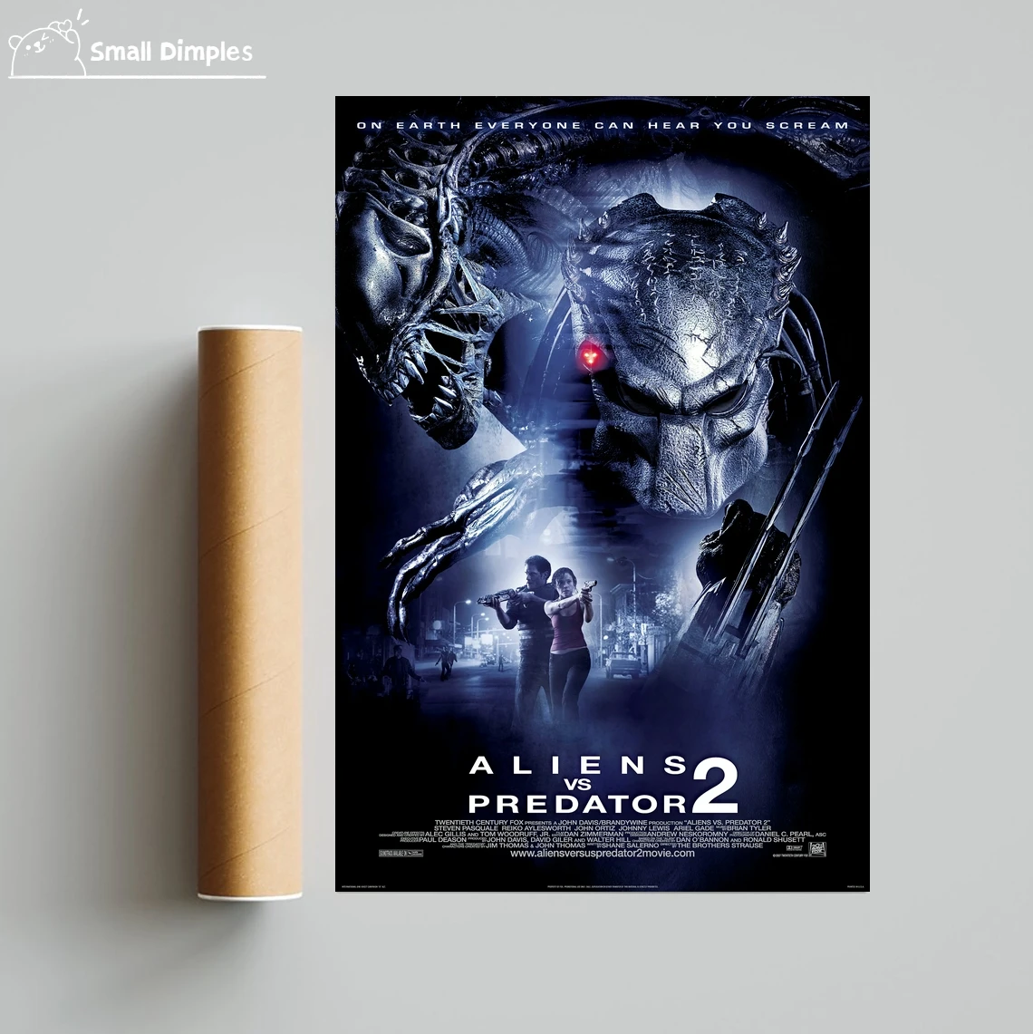 الأجانب مقابل المفترس 2 الفيلم المشارك قماش الفن طباعة ديكور المنزل طلاء جدران (بدون إطار)