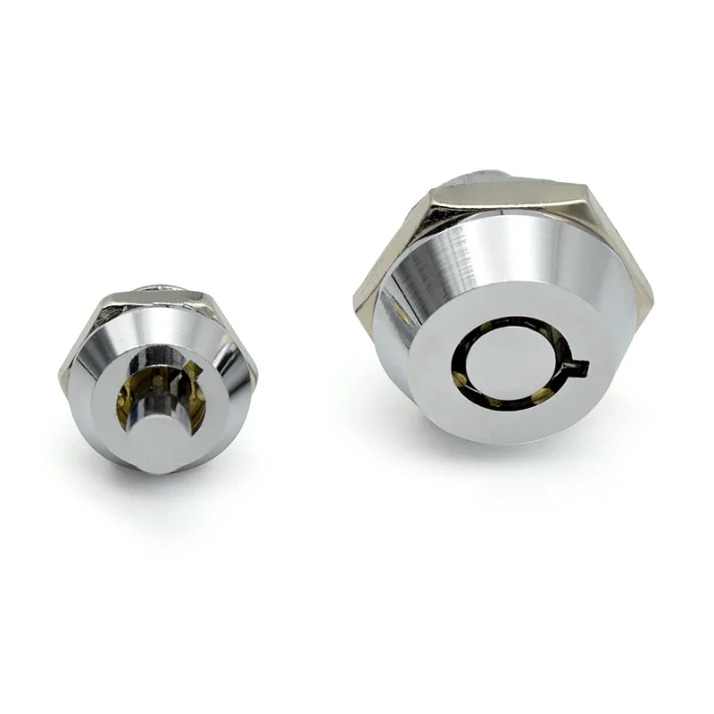 Press the button to mini round lock Mini pinball lock