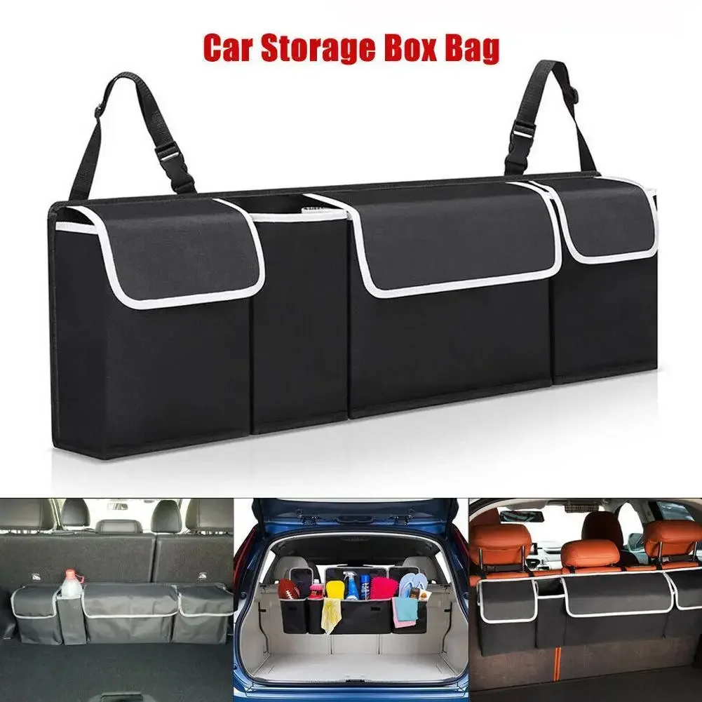 Car Trunk Organizer Backseat Storage Bag for SUV Backseat Hanging Organizer for SUV Truck MPV Upgrade Auto Interior Accessories