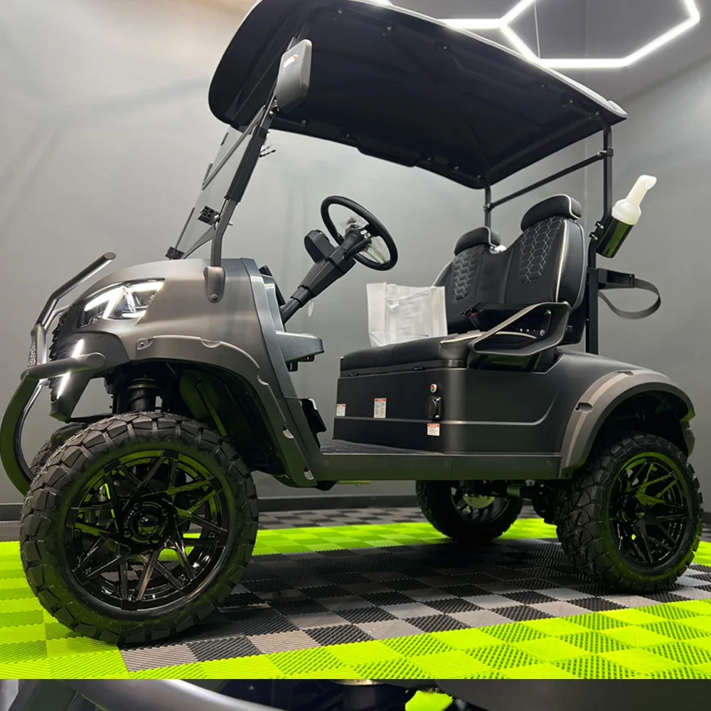 2024 Hot Sale Off Road Street Legal 48V 60V Lithium Battery Karts Car Buggy 4 6 Seater Electric Golf Cart