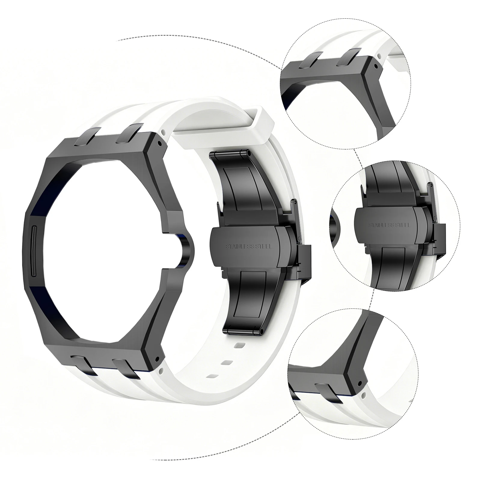 

For Swatch X Royal Pop Silicone Sport Replacement Band Wear Resist Scratch Proof Strap Set for Sport Activities Daily Commute