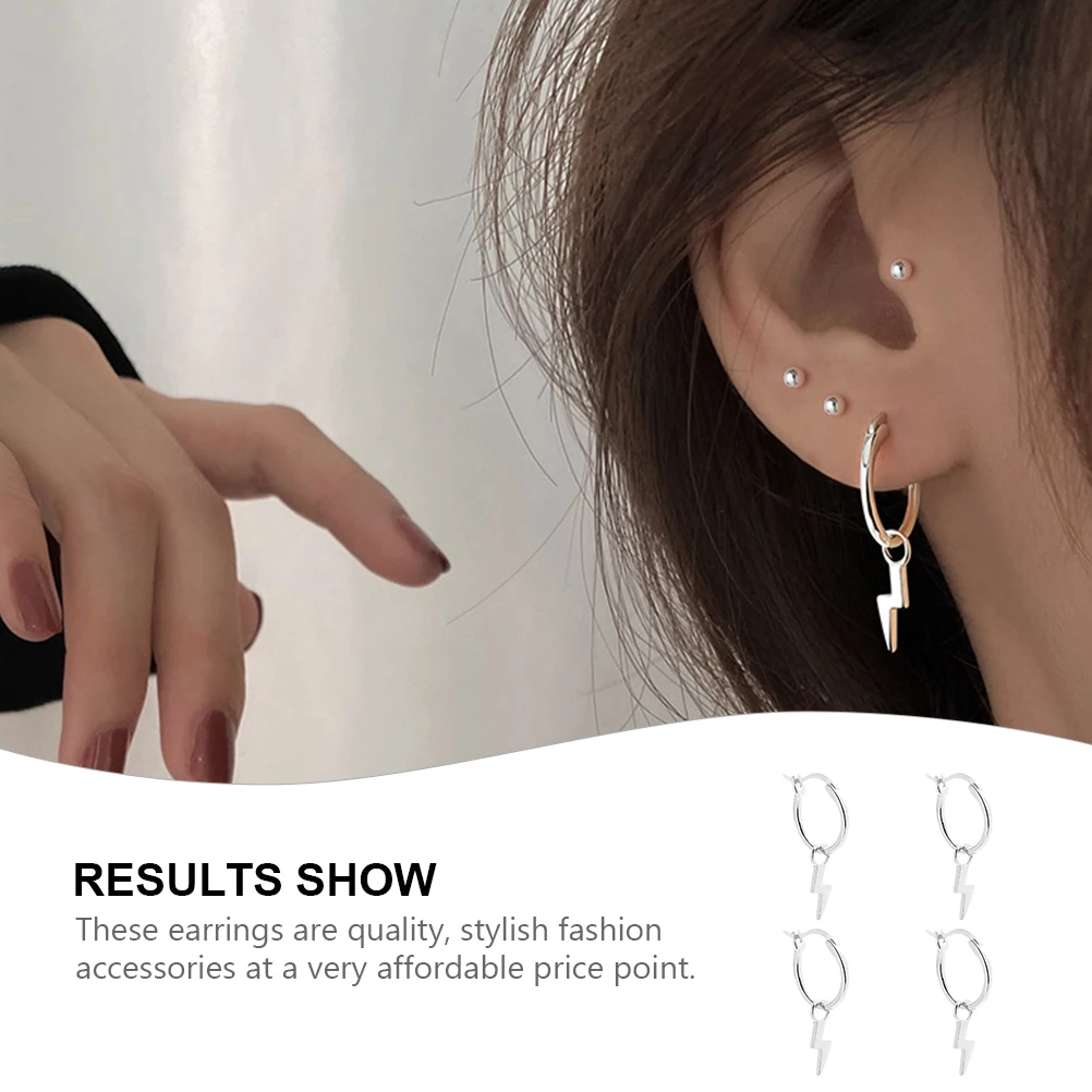 زوجان من الأقراط العصرية الفريدة من نوعها لوصيفة العروس الكلاسيكية