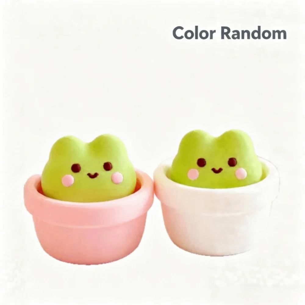 Finger Button Clicker Fidget Keychain Soft Slow Rebound Cartoon Animals Clicking Pressure Relief Cute Funny