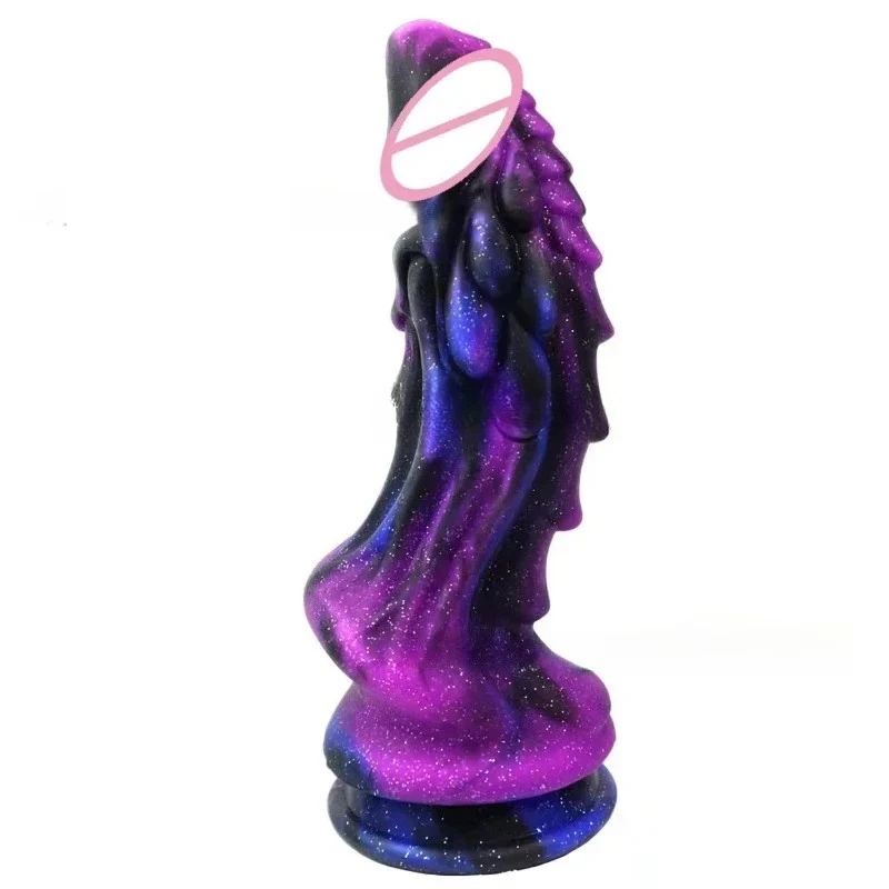Consolador de dragón para mujer, consolador Anal grande con ventosa, consolador de monstruo suave, tapón Anal de silicona, masajeador de próstata, Juguetes sexuales para hombres