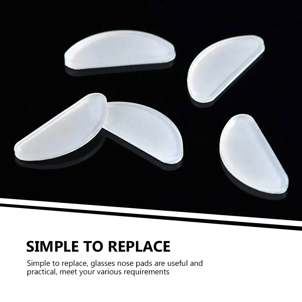 

Adhesive Glasses Anti Slip Silicone Eyeglasses Nose Pads Non Slip Sunglasses Nose Pads Durable Comfortable Labor