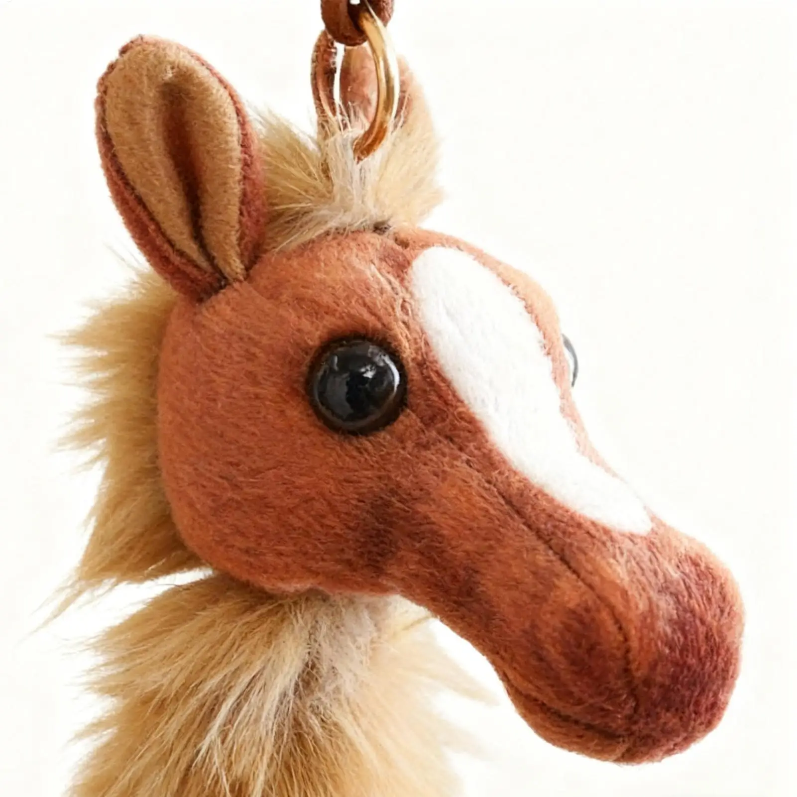 Llaveros de caballo para mujer, llavero de cabeza de caballo, llavero de felpa para mujeres, hombres, niños, monedero, cartera, mochila, decoración, hogar, escuela