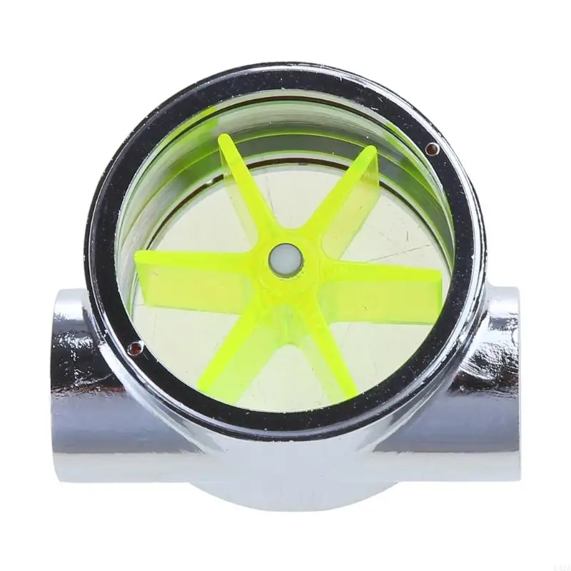 

L43A Meter G1/4" Thread Port Female to Female Meter for PC Water Cooling 5 Impellers 12.9mm