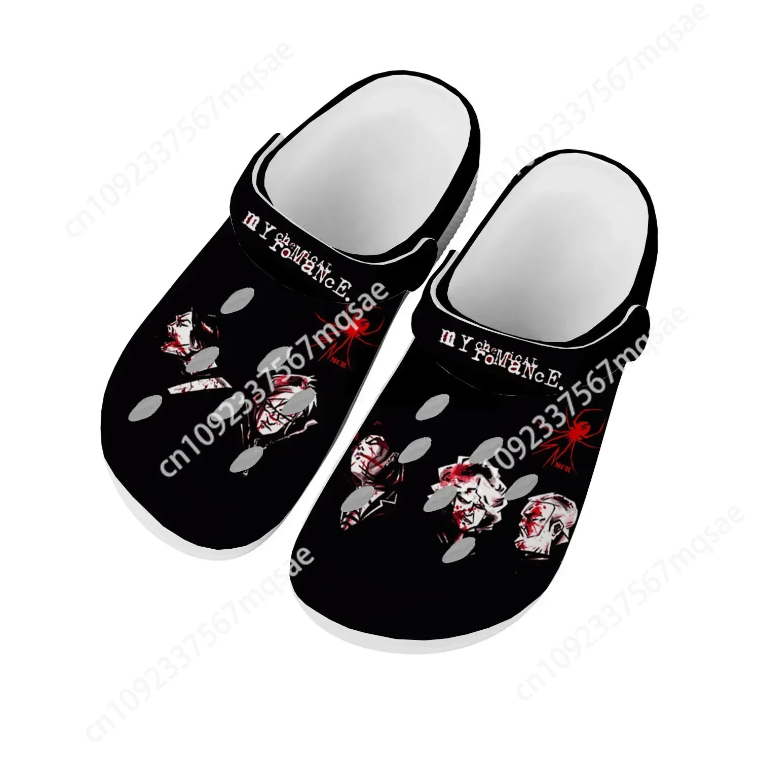 Romance Rock Band Chemical Fashion Home Clogs Custom Water Shoes Mens Womens Teenager Shoes Clog Breathable Beach Hole Slippers