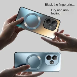 For OPPO Realme GT 6 6T Case Hard Matte Magnetic Wireless Charging MagSafe Protective Back Cover For Realme GT Neo 6Se GT6 Shell