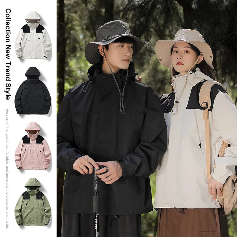 

Outdoor assault suit, spring and autumn outfits, male and female couples, same style jacket, trendy windproof and waterproof mou