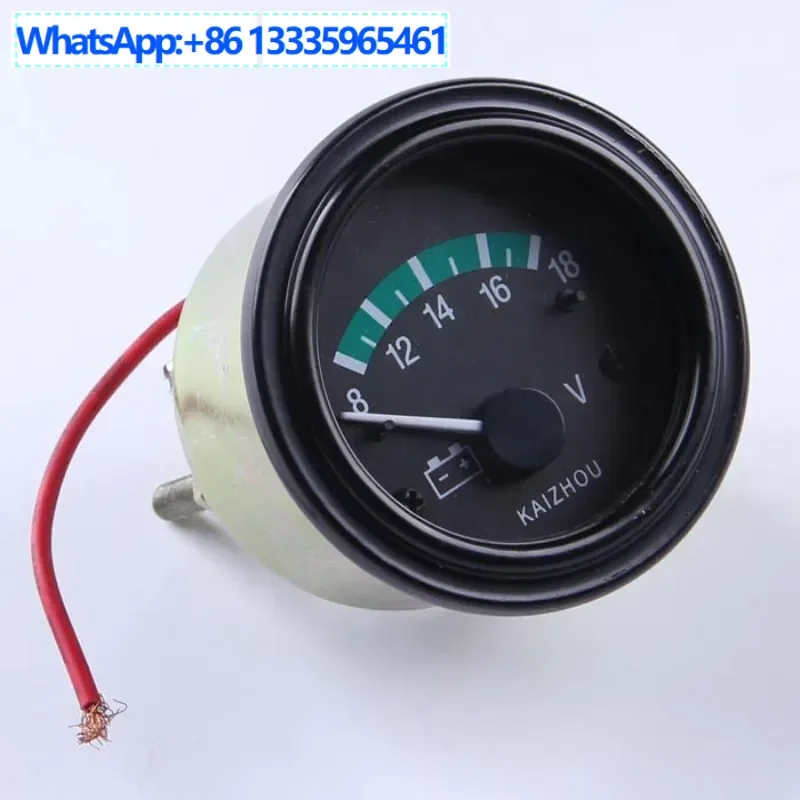 

4PCS diesel engine voltmeter VDO standard, battery voltmeter 55MM 12V/24V with light KZ