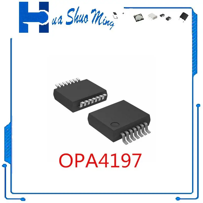 5Pcs/Lot OPA4197IPWR  OPA4197IPW  OPA4197  SSOP-14 P303-19     AUOP303-1 QFN