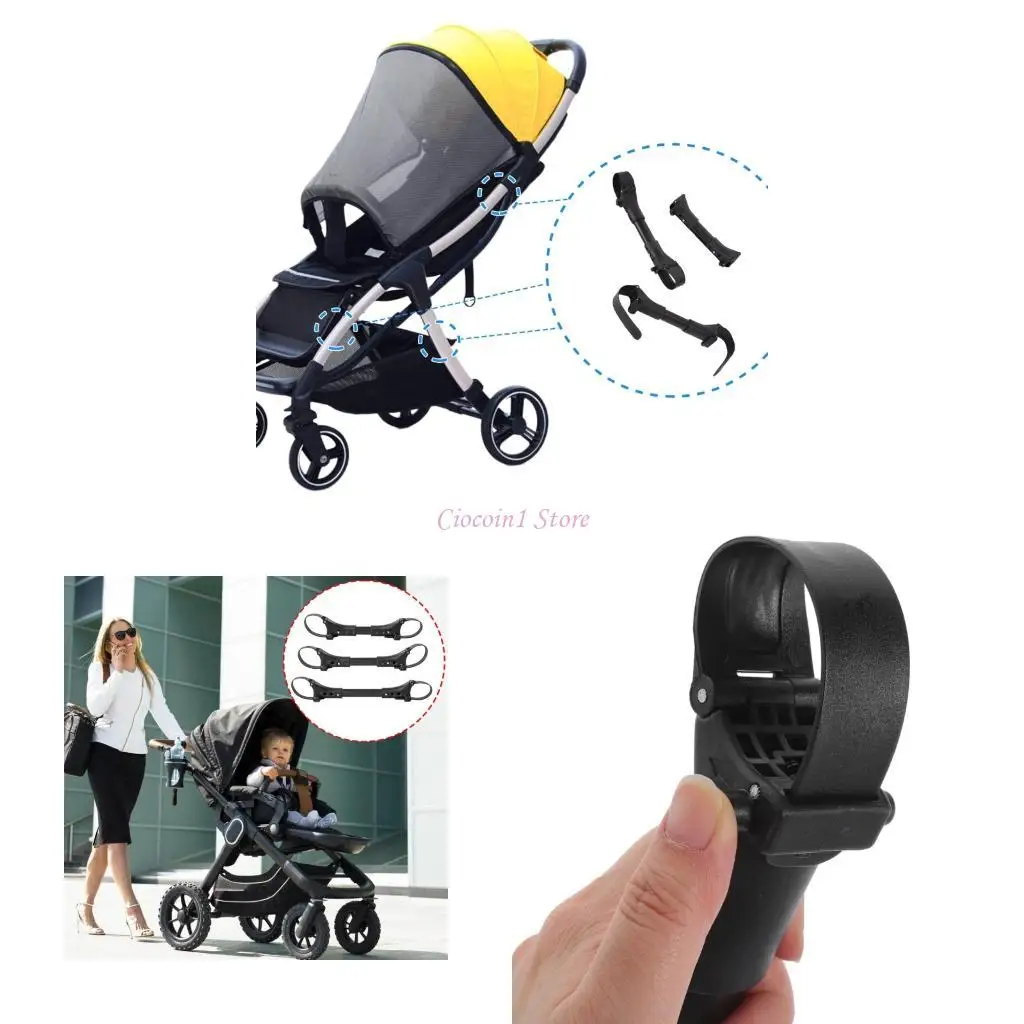 

Y1UB 1 Set Twin Strollers Attachment Adapter Quick Setsup Pram Connectors