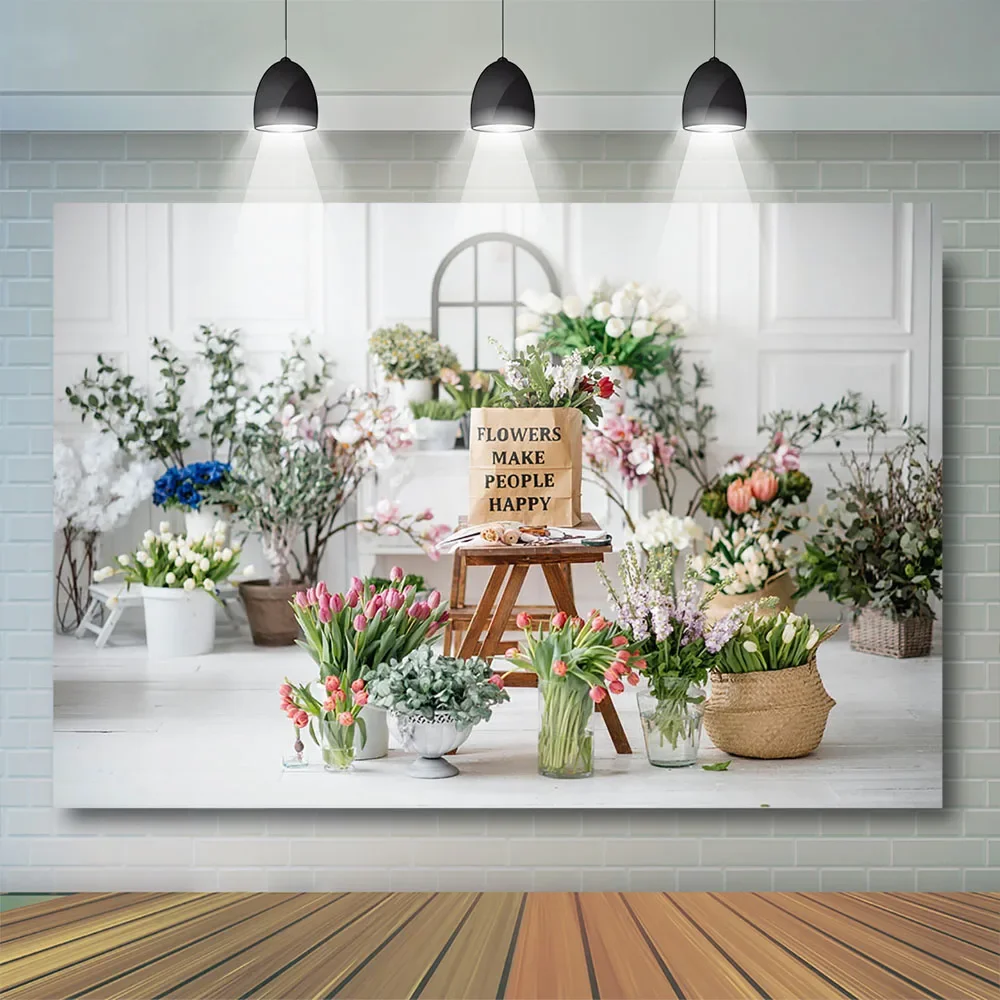 Lente achtergrond Pasen fotografie decor Kids Cake Smash kind Photocall banner pasgeboren Bunny houten raam muur fotostudio rekwisieten