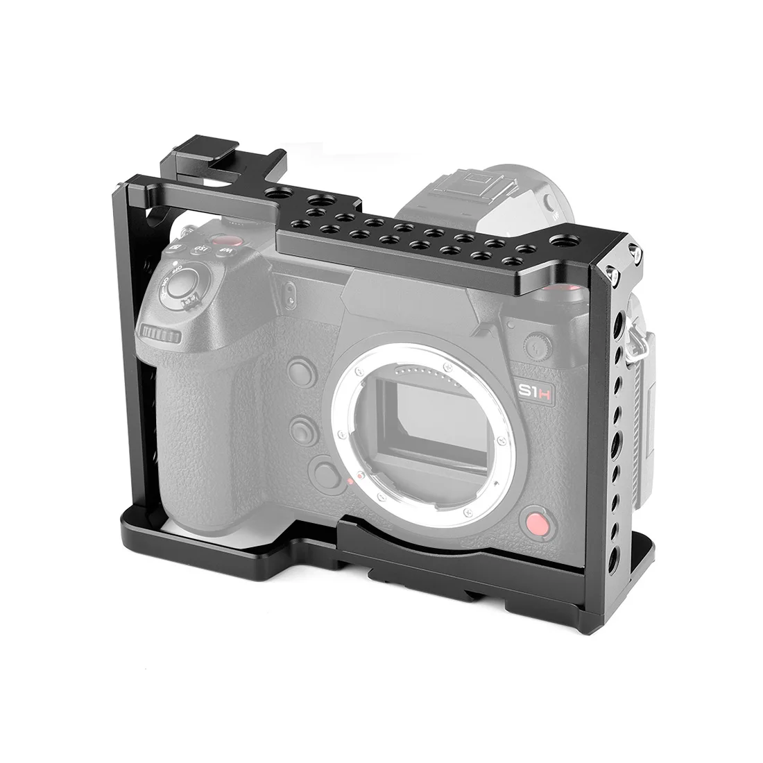 Kamerakäfig-Rig-Schutz für Panasonic Lumix DC-S1 S1 S1R S1H / Lumix S5 Kaltschuhhalterung für Mikrofon-Lichtverlängerungshalter-Set – Detail 6