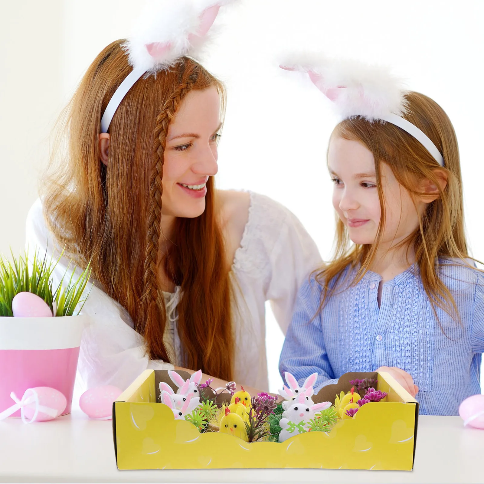 

12Pcs Mini Easter Chicks Soft Animal Figures Easter Party Favor Kids Play Garden Decoration Mini Animal Model