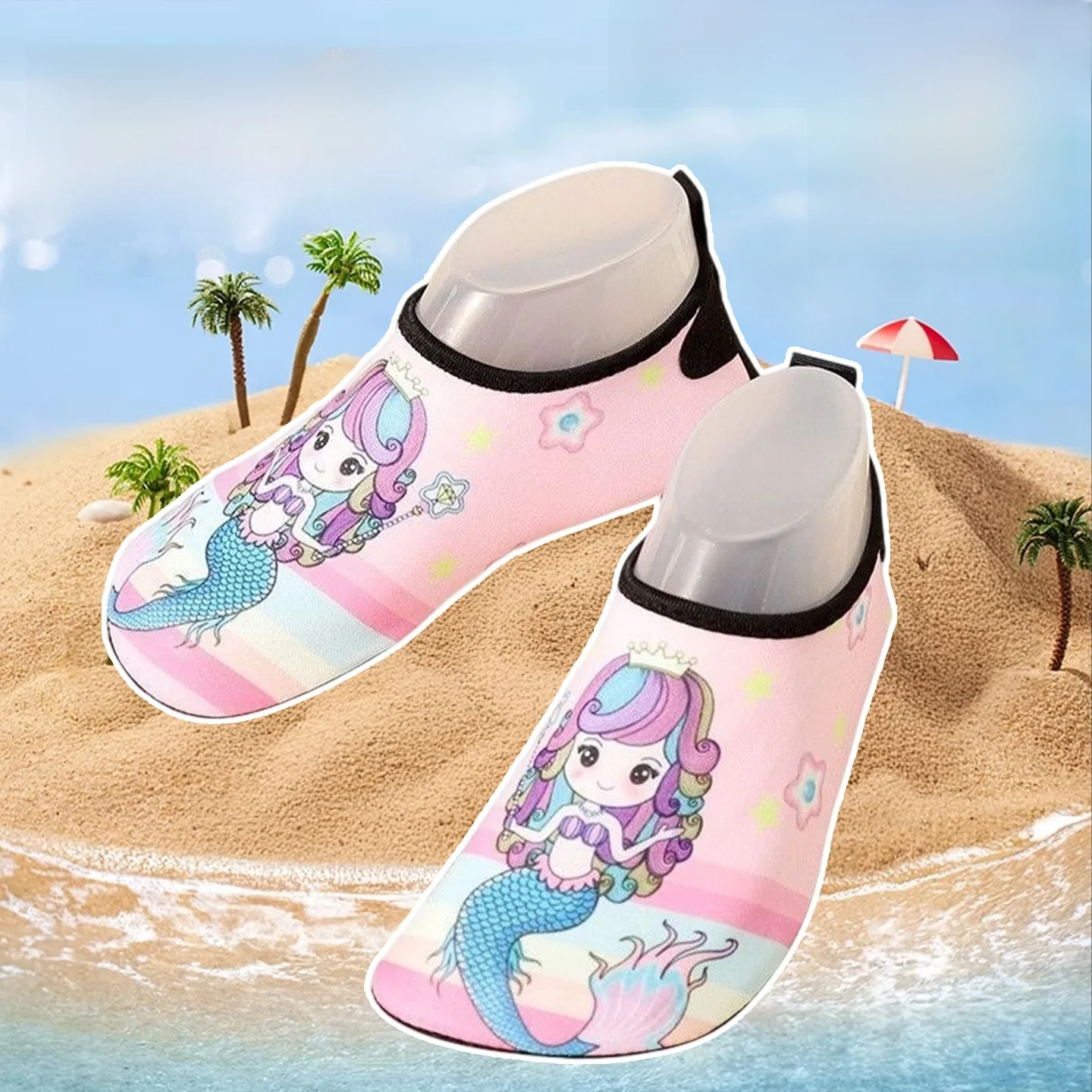 

Детские аквашузы для мальчиков с мягкой подошвой, нескользящие, для пляжа, плавания, дайвинга, треккинга, пересечения ручьев, снорклинга