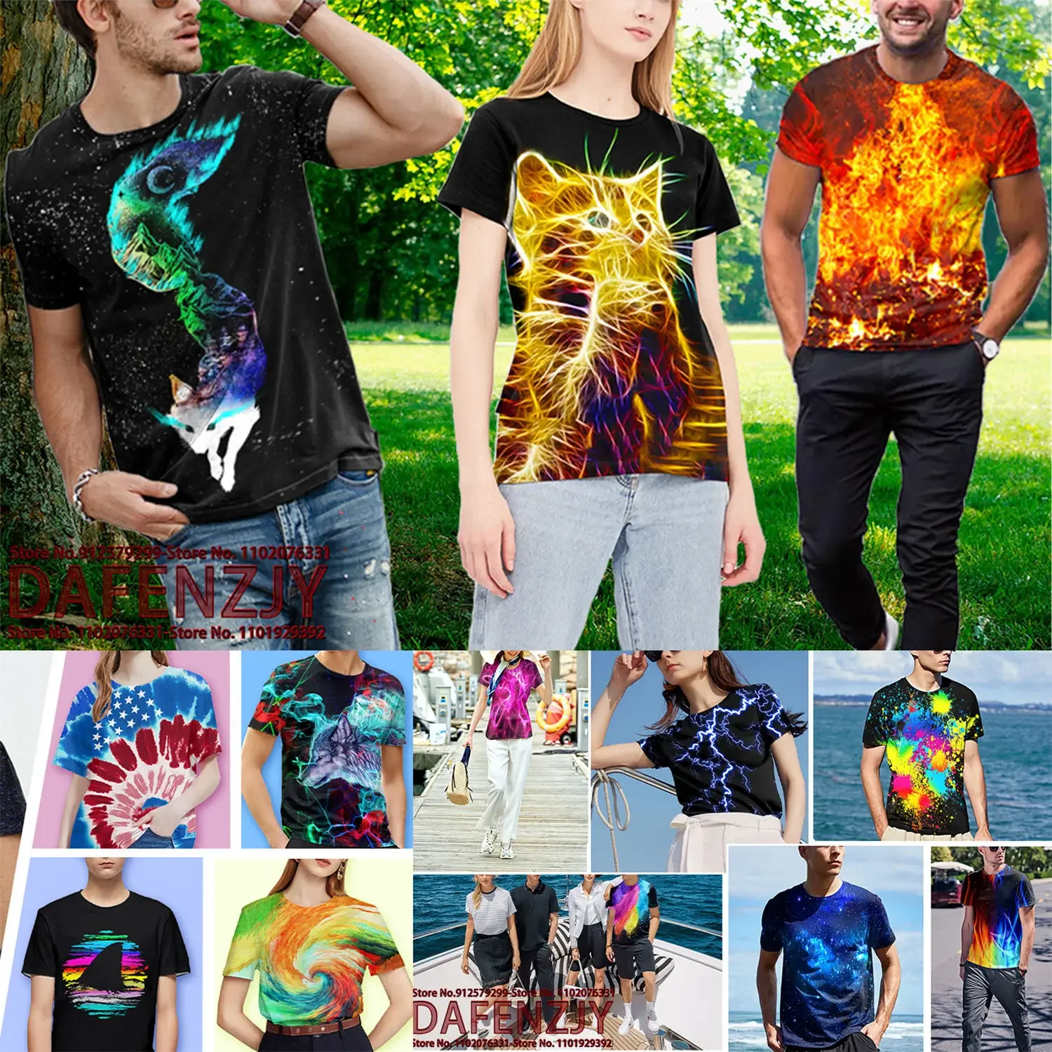 Custom Uw Exclusieve 3d All Over Gedrukt T-Shirt Voor Mannen Mode Hip Hop Korte Mouw Tops Abstract Mannen, Vrouwen, Kid T-Shirts