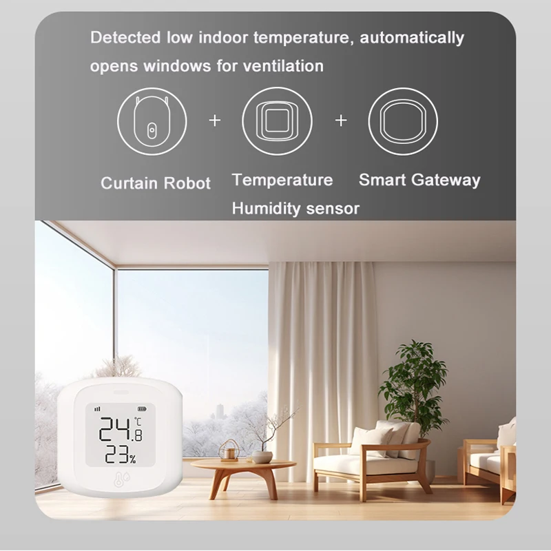 New Tuya Zigbee Smart Wifi Curtain Robot I & U Roman Rod Electric Curtain Driver Motor Support Google Alexa Siri Voice Control