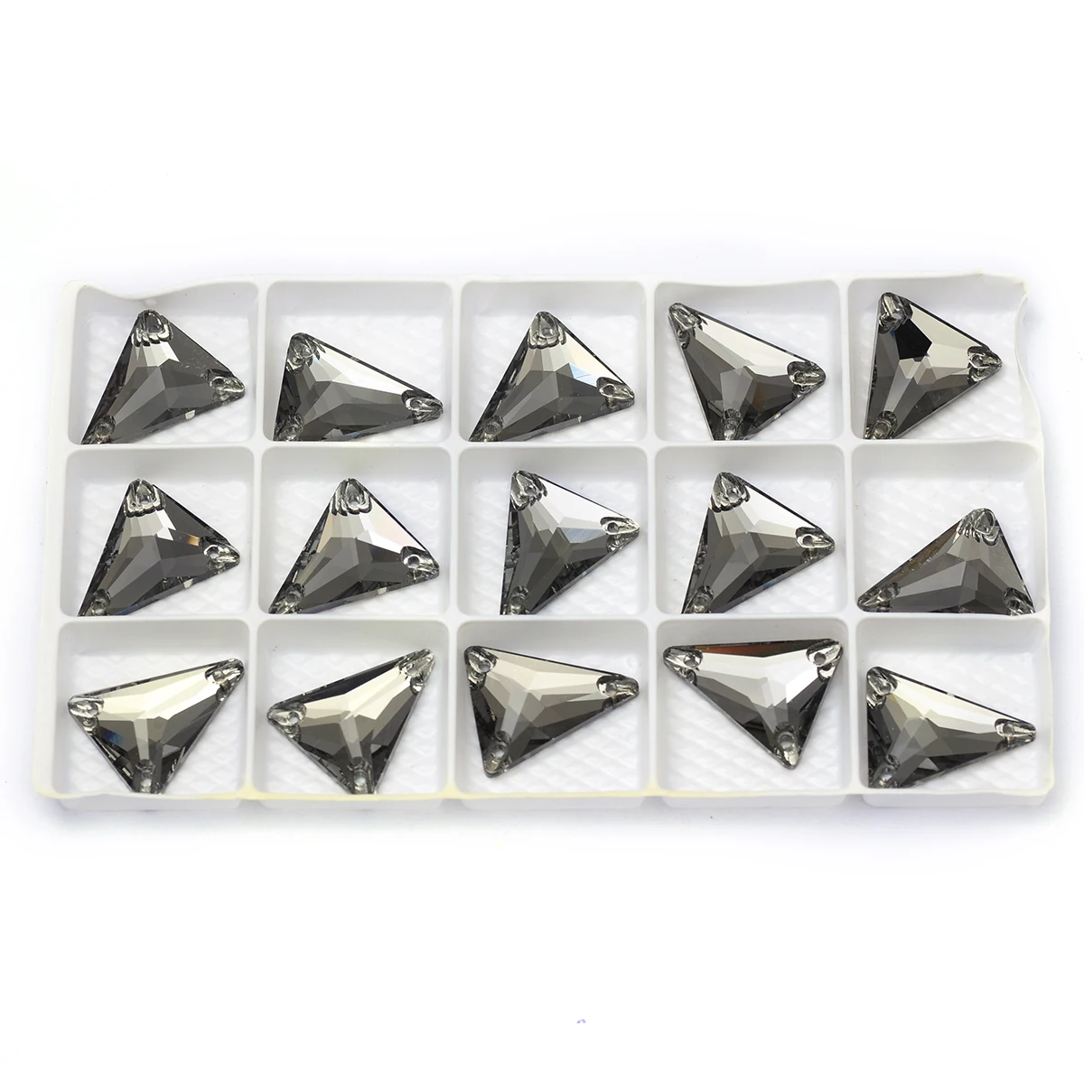 PUBRILEX Vorteilspack Schwarze Diamant-Strasssteine mit Flacher Rückseite und Facetten zum Nähen für Kleidungsstücke und Schmuckdekorationen – Detail 13