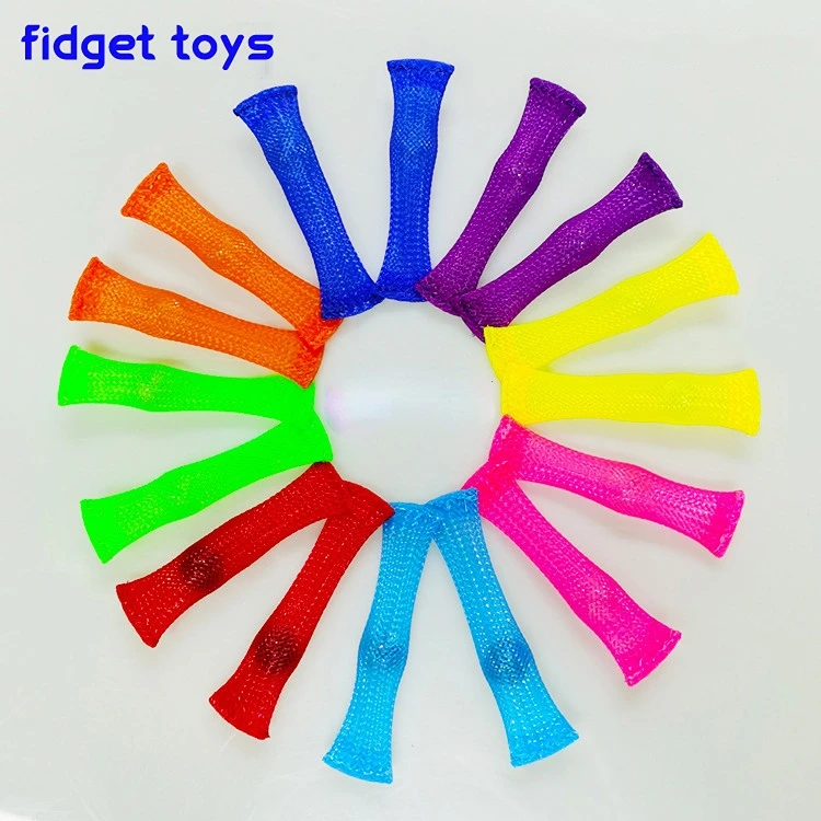 

Trend Marble Mesh Sensory Fidget Toys-stress Ball Poppit Figet with Bead Popit Simple Dimple Anxiety Therapy Mini Autism Toys