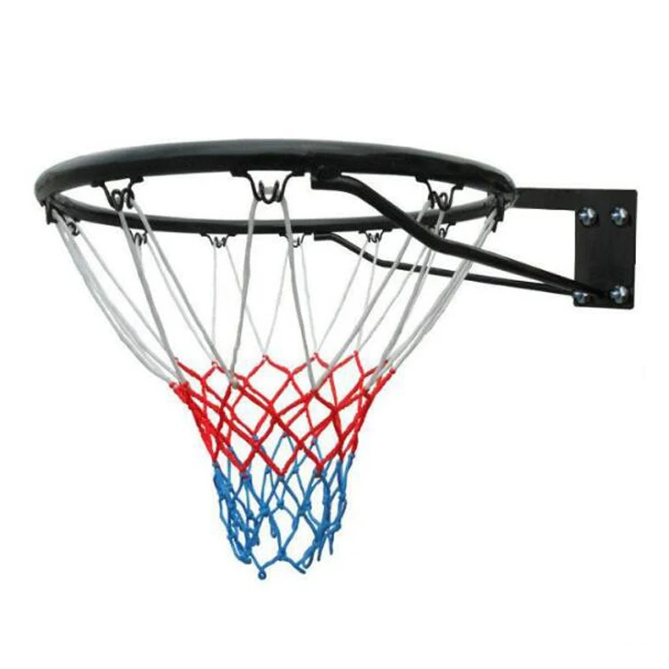 Anel de basquete de aro de basquete oco interno e externo de tamanho padrão de 18" com rede