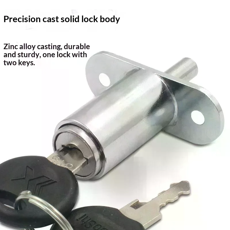 Press Type Sliding Door Lock Zinc Alloy Plunger Lock For Cabinet Drawer And Wardrobe Security