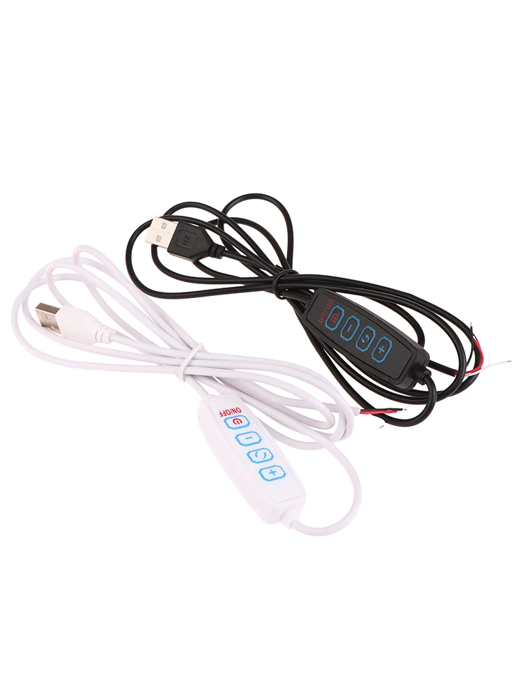 1.5M USB 5V LED tricolore gradation couleur interrupteur câble variateur 4 touches contrôleur 2CH pour basse tension LED CCT lumière bicolore
