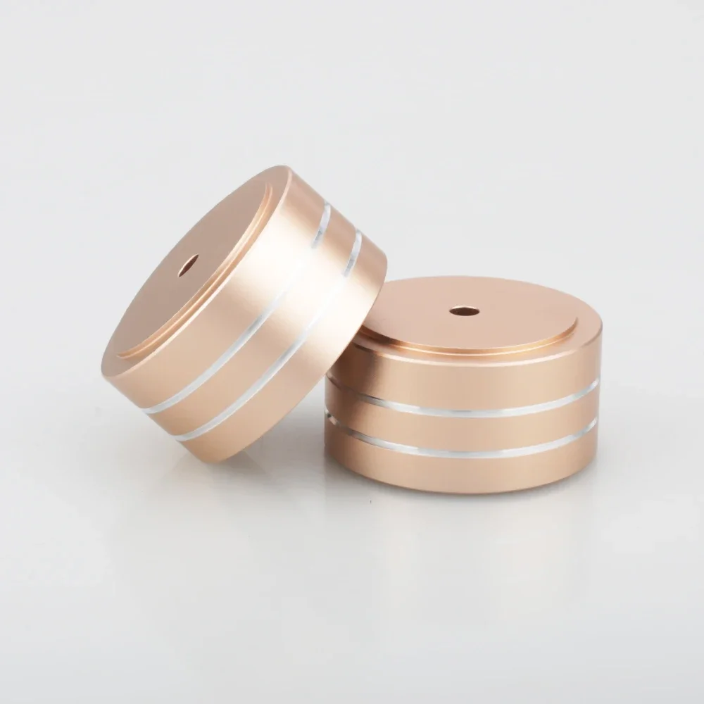 4 Stück 40x20mm Aluminium Stoßdämpfende Isolationsfüße HIFI Lautsprecher Verstärker Plattenspieler DAC Audio Basisständer – Detail 4