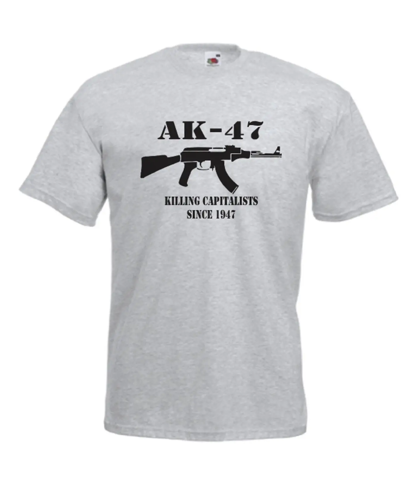 USSR Russua AK-47 Killing Capitalists T-Shirt 100% Cotton O-Neck Summer Short Sleeve Casual Mens T-shirt Size S-3XL