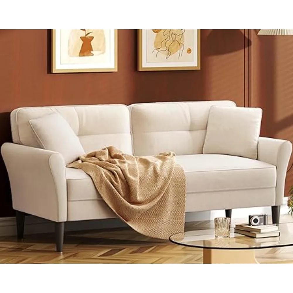 Loveseat Sofa, Couches for Living Room, Comfy Sofas for Living Room 3min No Tool Fast Assembly