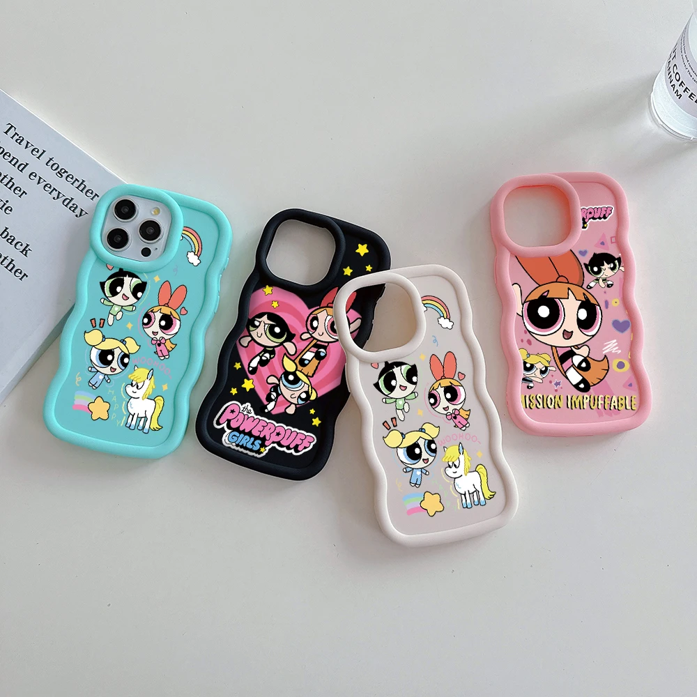 Powerpuffs Girlss Phone Case For Samsung A03 A04 A05S A10S A11 A12 A20S A21S A13 A14 A55 A54 A34 A53 A30 A32 A33 A73 5G Cover