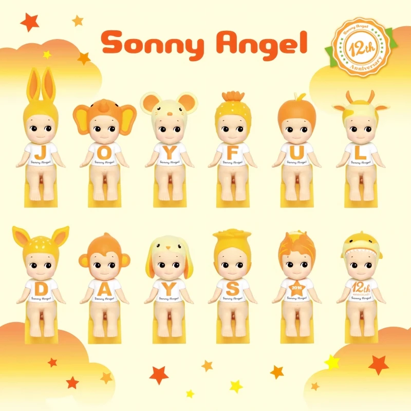 

Hot Genuine Sonny Angel 12th Anniversary Sitting Posture Series Desktop Ornaments High Quality Dolls Out Of Print Figurines Gift