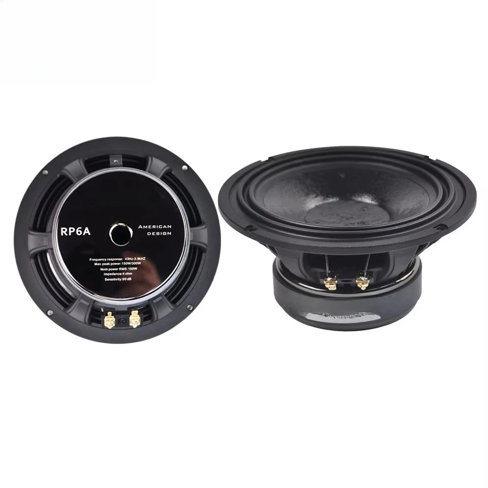 RP6A مكبر صوت للسيارة 6.5 بوصة 2-way 4ohm مكون مجموعة سماعات مكبر صوت مستدير لترقية صوت السيارة مكبر الصوت #3